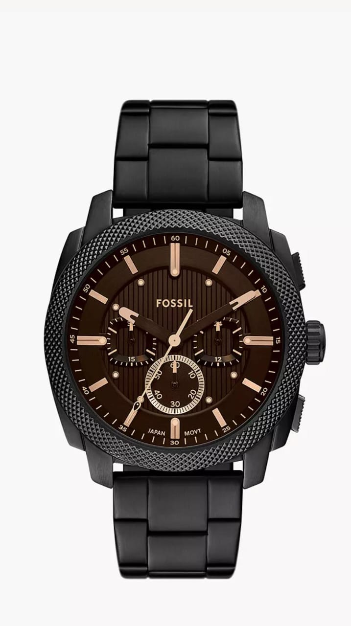 MACHINE CHRONOGRAPH BLACK STAINLESS STEEL WATCH