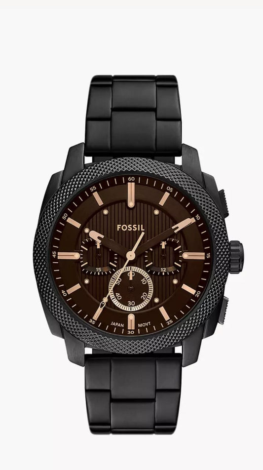 MACHINE CHRONOGRAPH BLACK STAINLESS STEEL WATCH