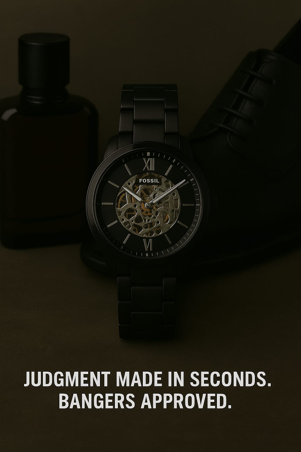 BLACK SKELETON DIAL AUTOMATIC - THE PRECESION BANGER