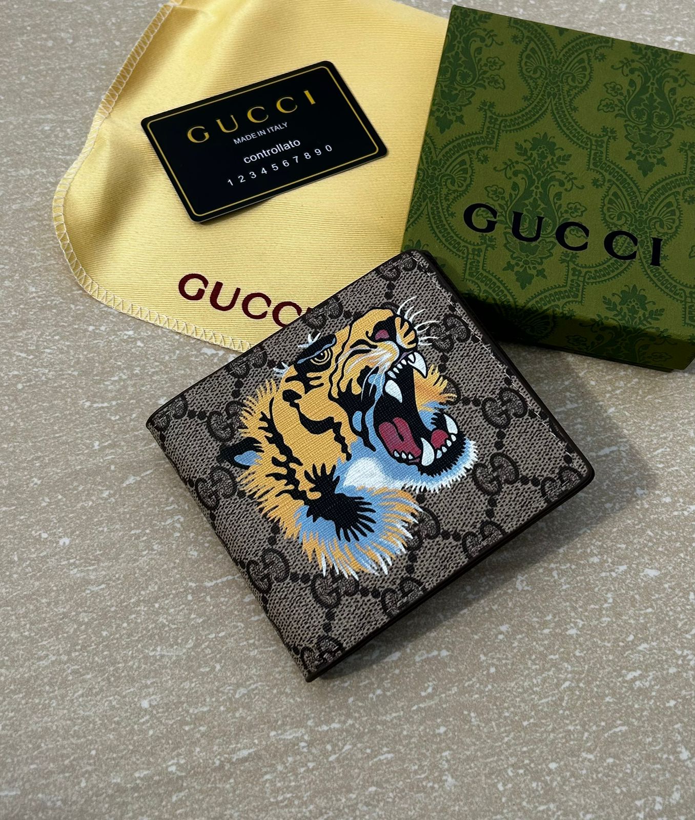 TIGER PRINT GG WALLET