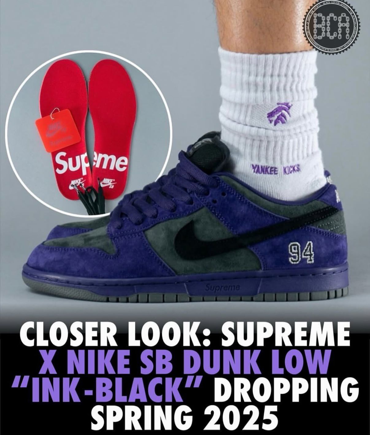 SB DUNK SUPREME 94 INK BLACK