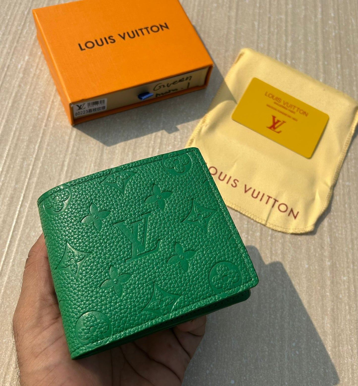 LOUIS VUITTON GREEN MONOGRAM