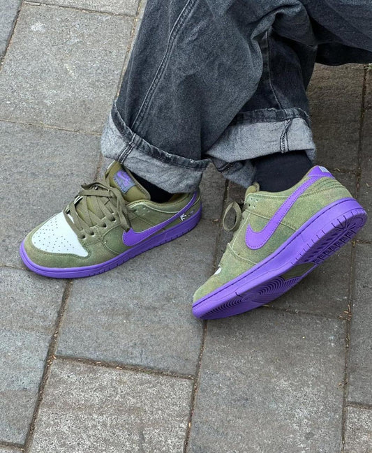 SB DUNK LOW "STUSSY OLIVE GRAPE "CUSTOM EDITION