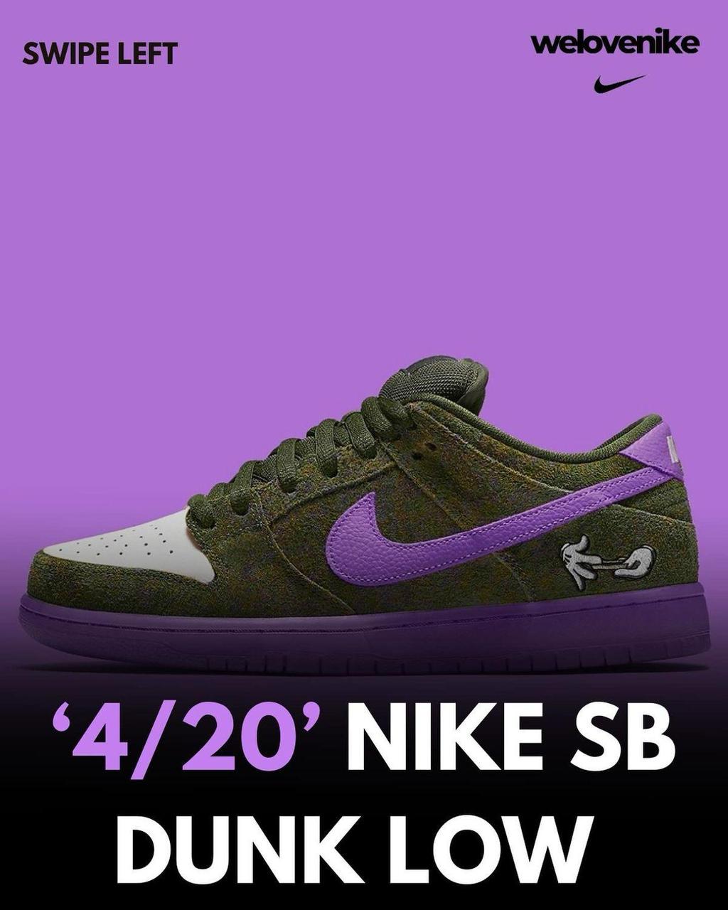 SB DUNK LOW "STUSSY OLIVE GRAPE "CUSTOM EDITION