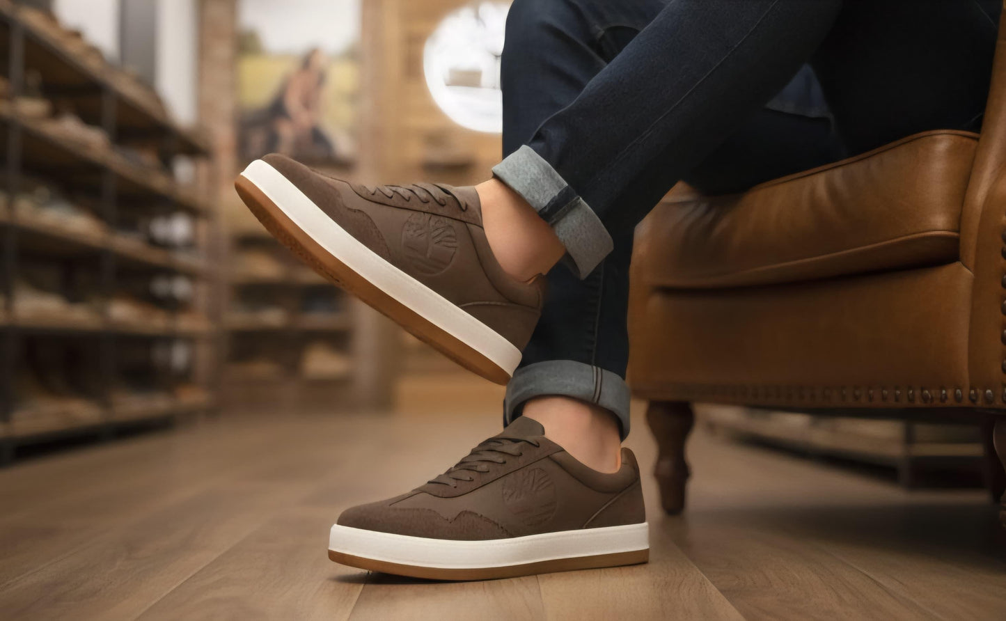 Timberland Earth-Tone Classic Low Sneakers